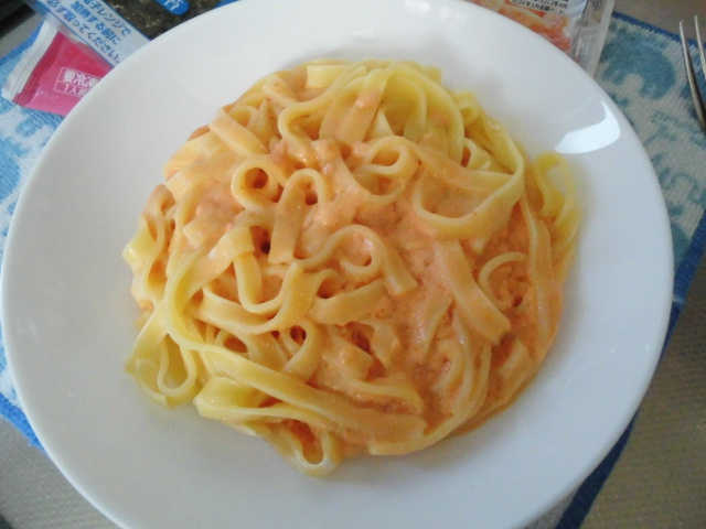 日清 もちっと生パスタ 明太子クリーム 口コミ